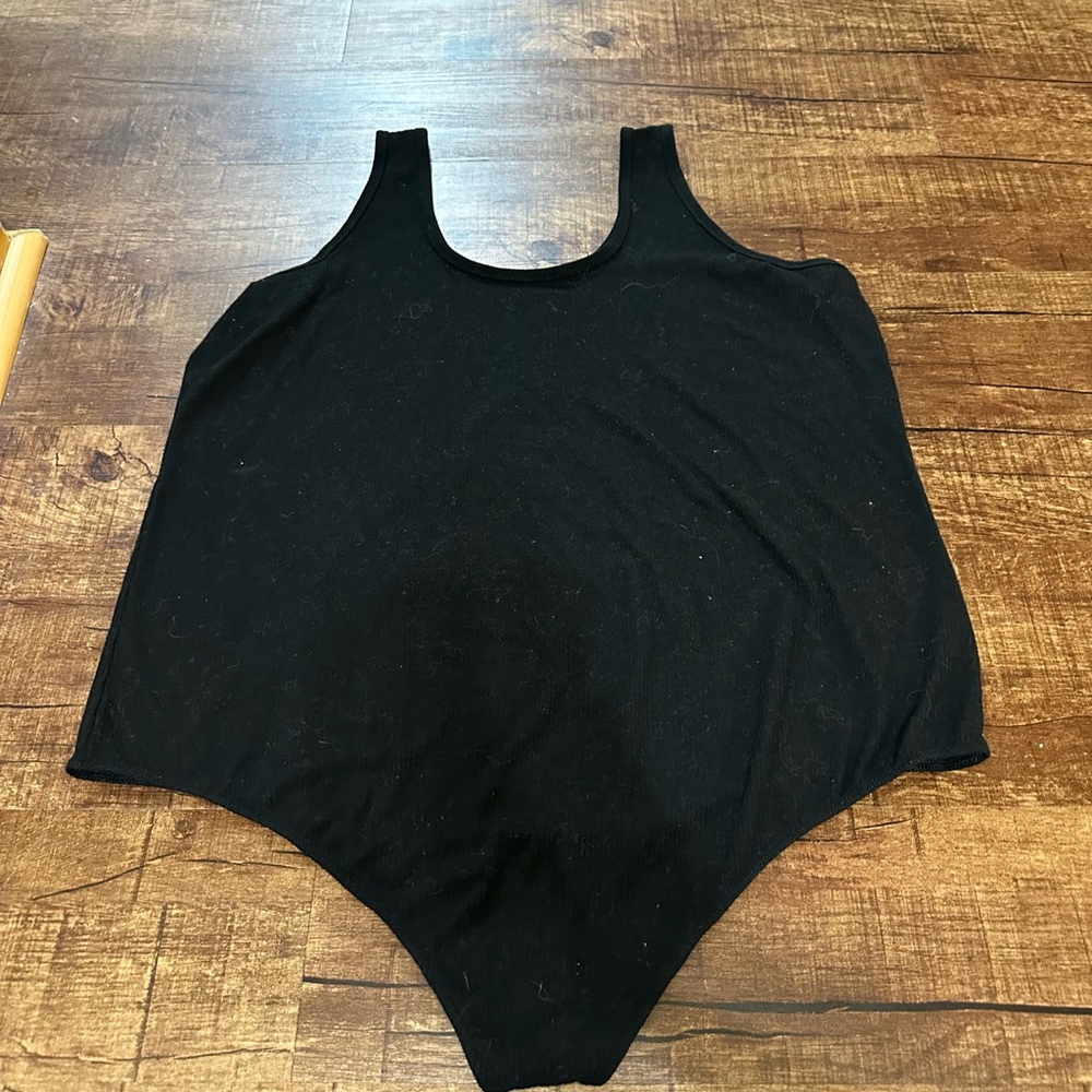 Torrid Black Bodysuit with Wide Straps and High-Cut Legs